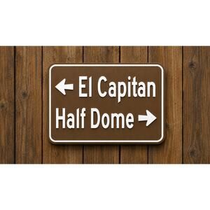 Yosemite National Park El Capitan Half Dome Sign California Mountains Hiking